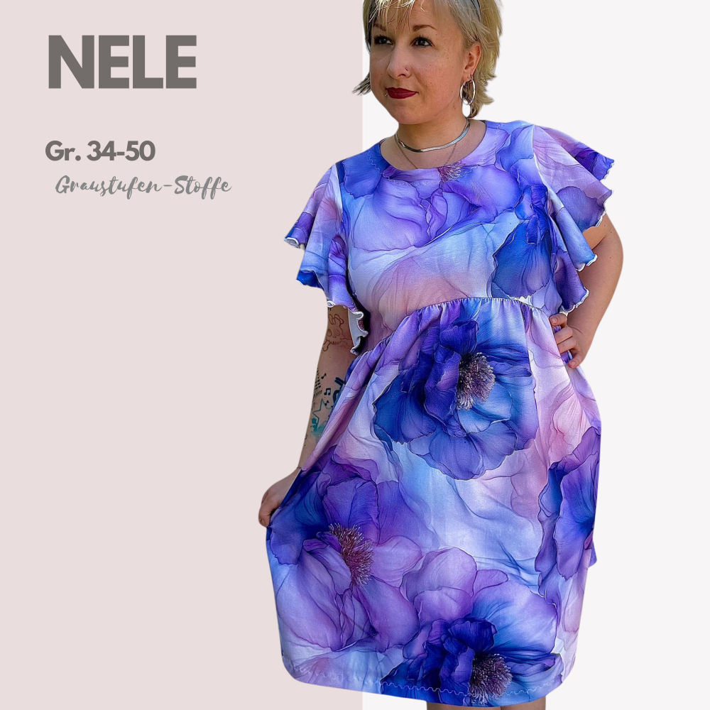 BOHEMIAN-KLEID NELE  GR. 34-50  EBOOK UND SCHNITTMUSTER  MIT BEAMERDATEI